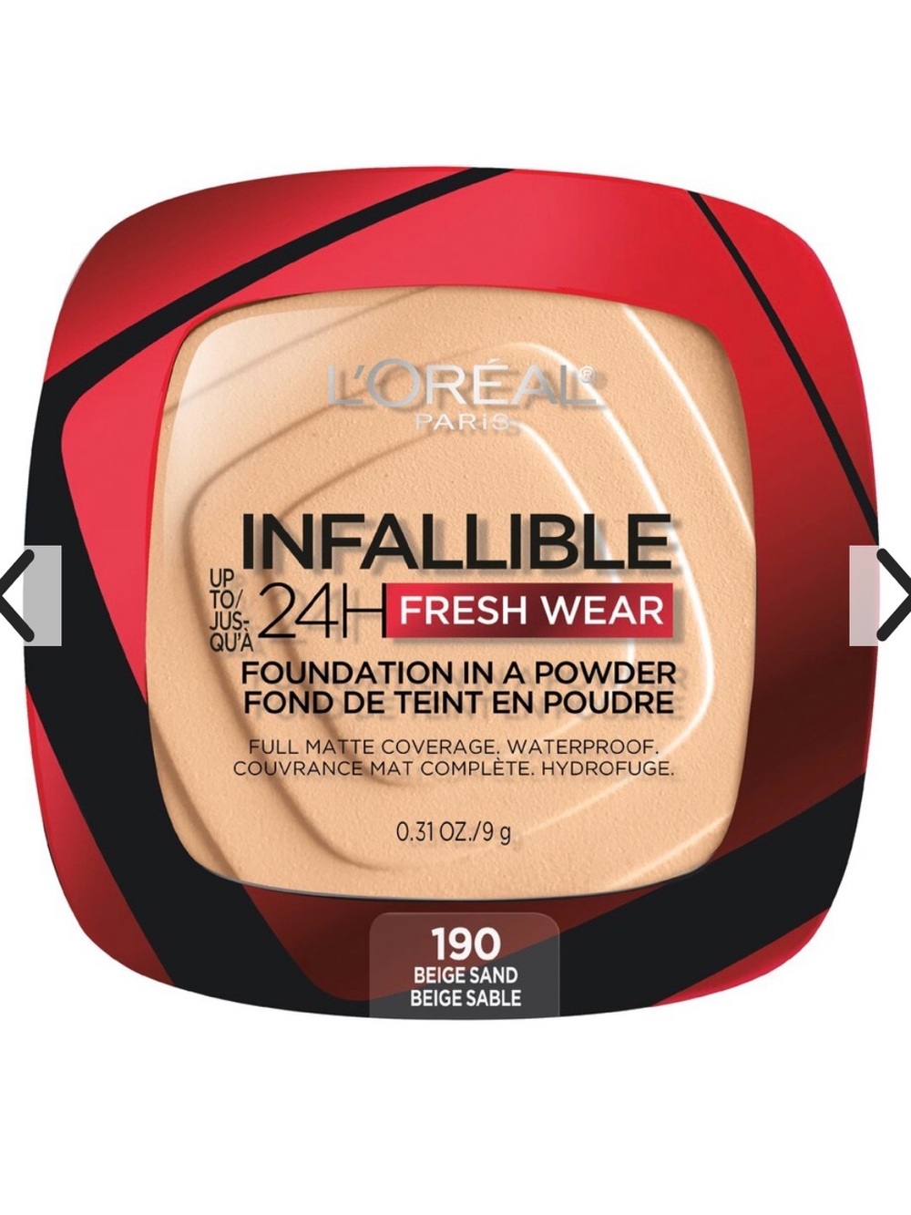 L'Oreal Infallible Fresh Wear Powder Foundation — Beige Sand